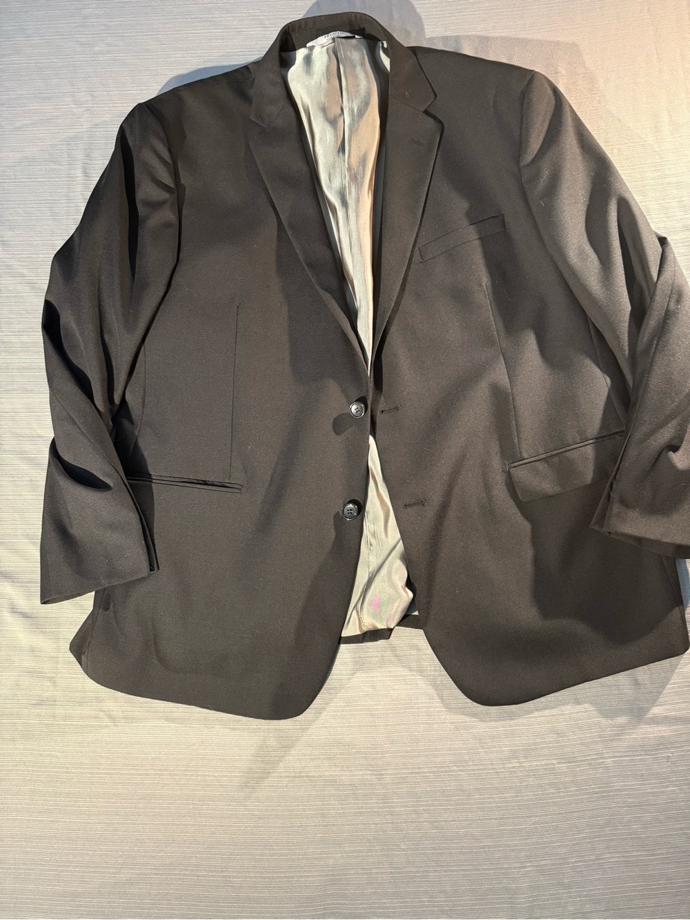 Men's Classic Black Two-Button Blazer